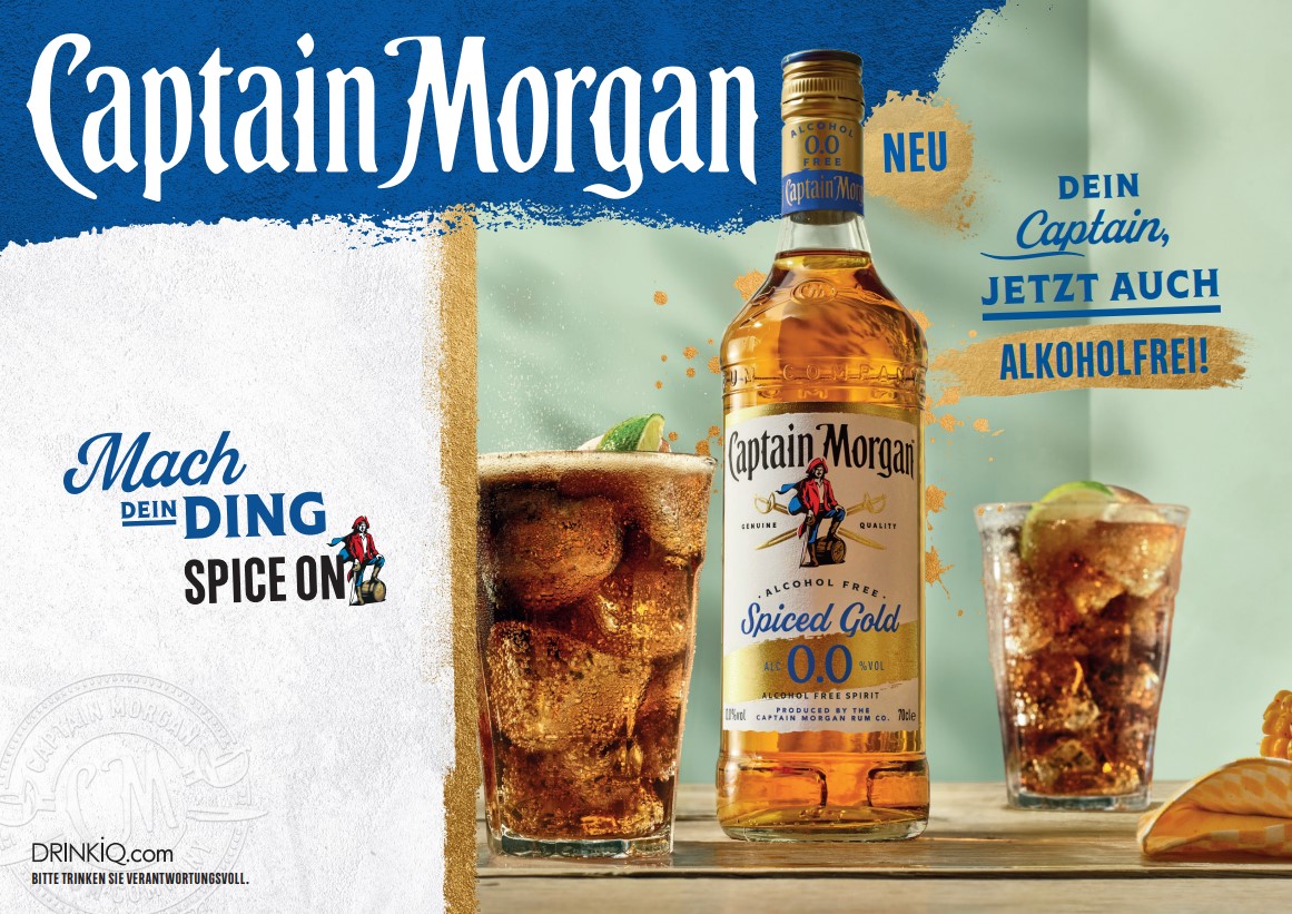 NEU: Captain Morgan Spiced Gold 0,0% – alkoholfrei – – Lehmann Getränke